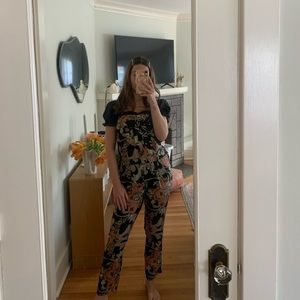 Zimmermann 100% silk Floral Overalls/Jumpsuit
